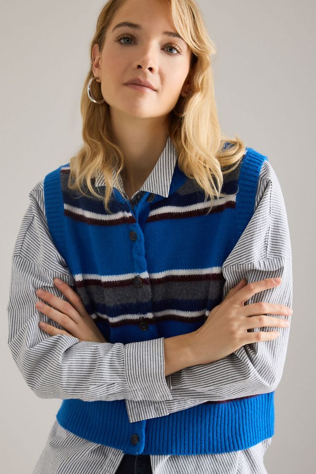Damson Madder Sofie Merino Wool Sweater Vest | Anthropologie UK