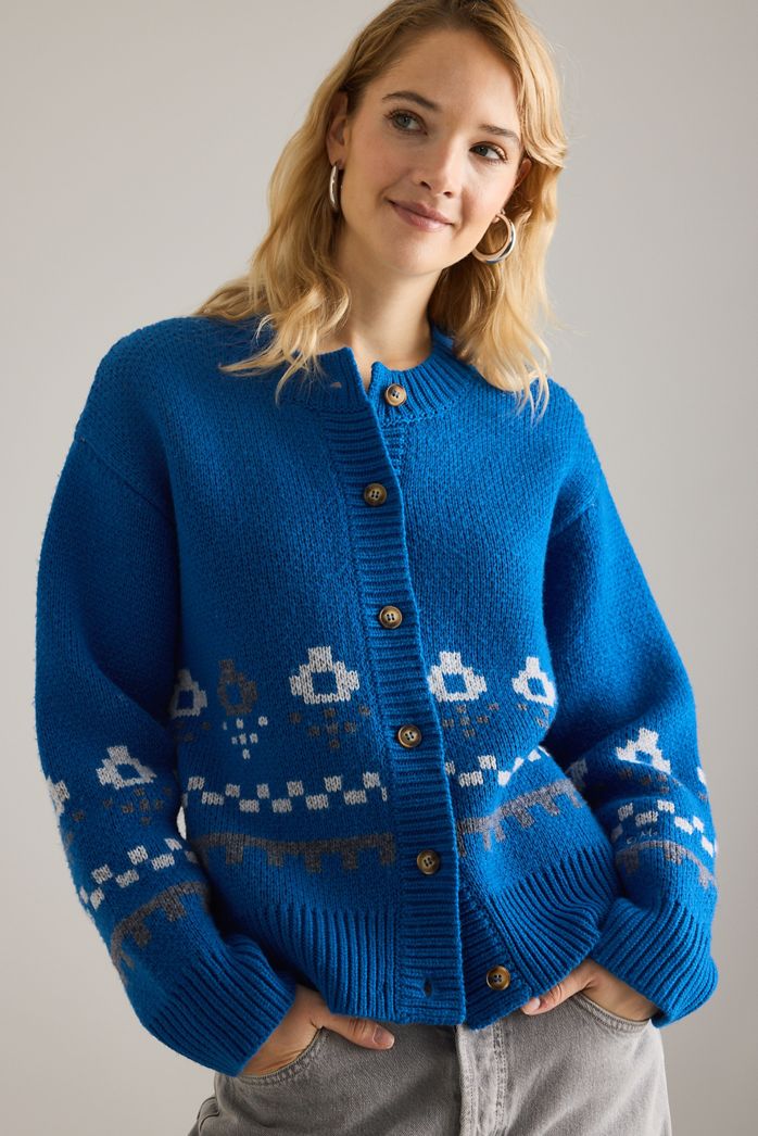 Damson Madder Romily Wool Cardigan