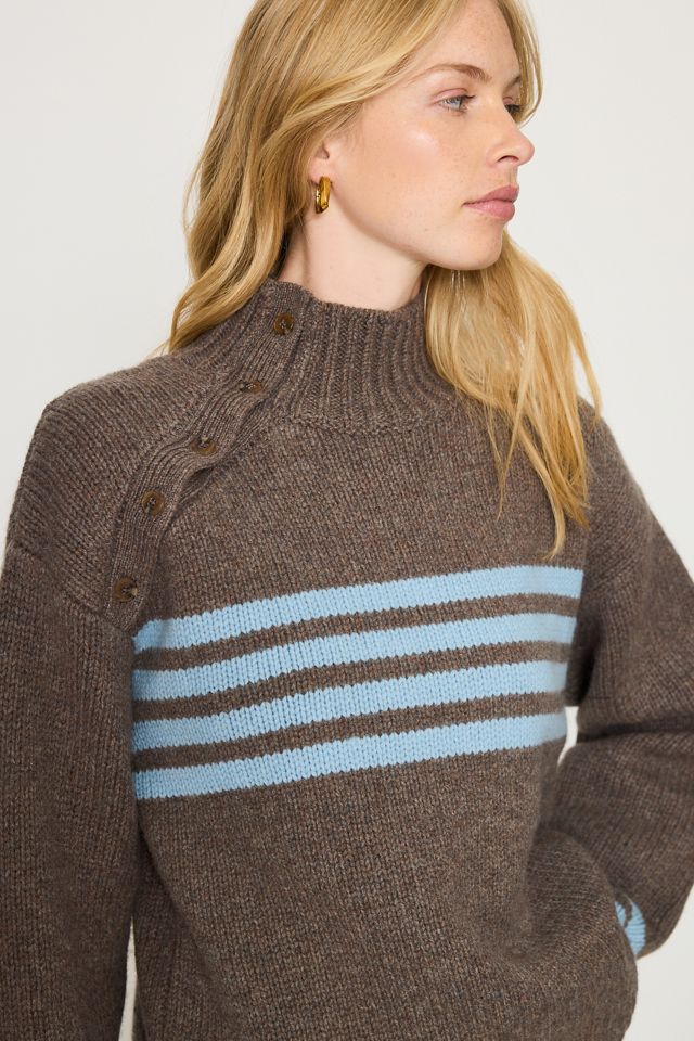 Damson Madder Tallulah High-Neck 100% Wool Jumper #2