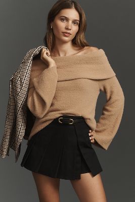 Anthropologie off the shoulder sweater sales