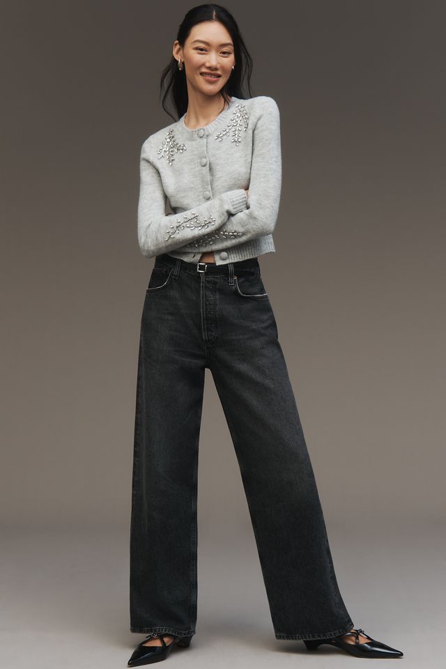 NVLT Embellished Crew-Neck Cardigan Sweater #3