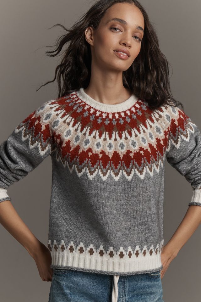 Hunter Crew-Neck Jacquard Sweater #1