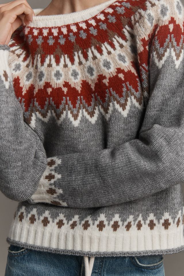 Hunter Crew-Neck Jacquard Sweater #3
