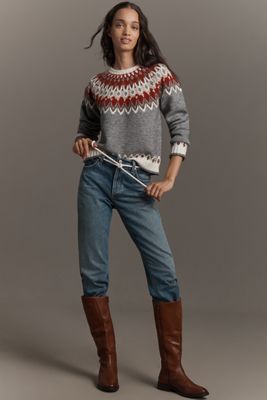 Hunter Crew-Neck Jacquard Sweater