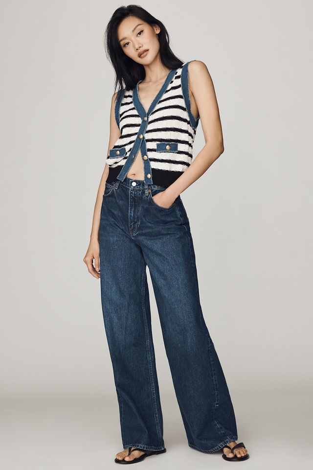NVLT Pointelle Denim Mixed Vest #3