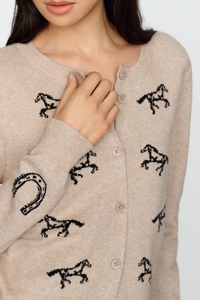 Hunter Horse Cardigan #2