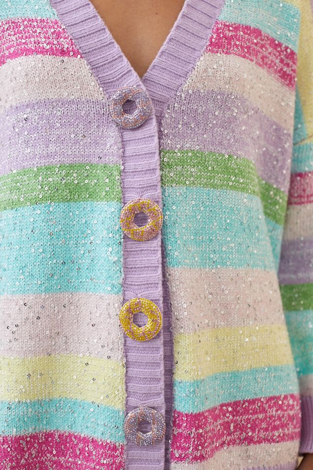 Striped Longline Cardigan #1