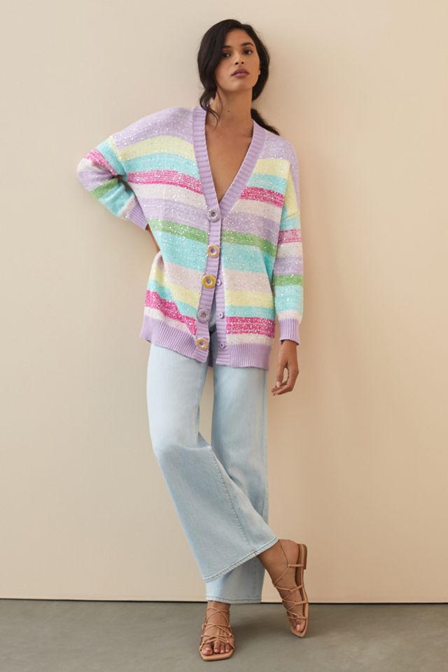 Striped Longline Cardigan #3