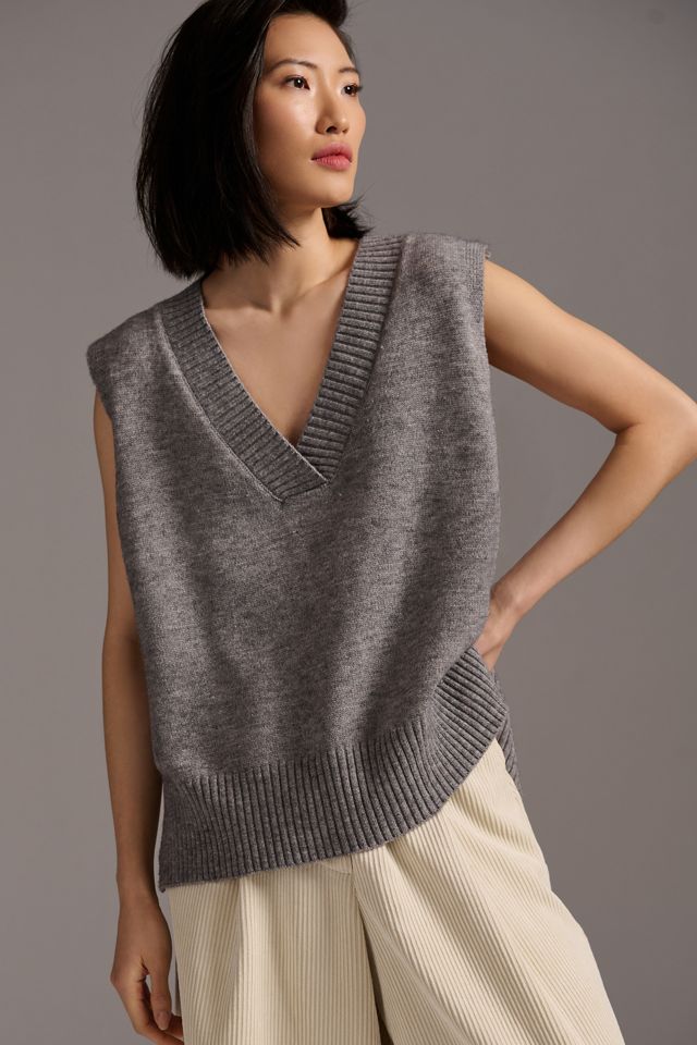 PINCH Vega Knit Ribbed Oversized Sweater Vest #2