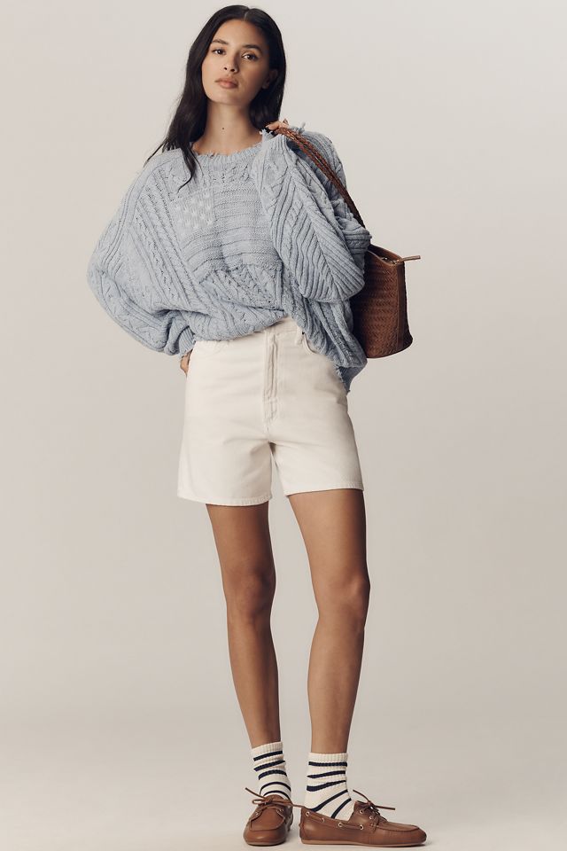 Denimist Oversized Crop Flag Sweater #1