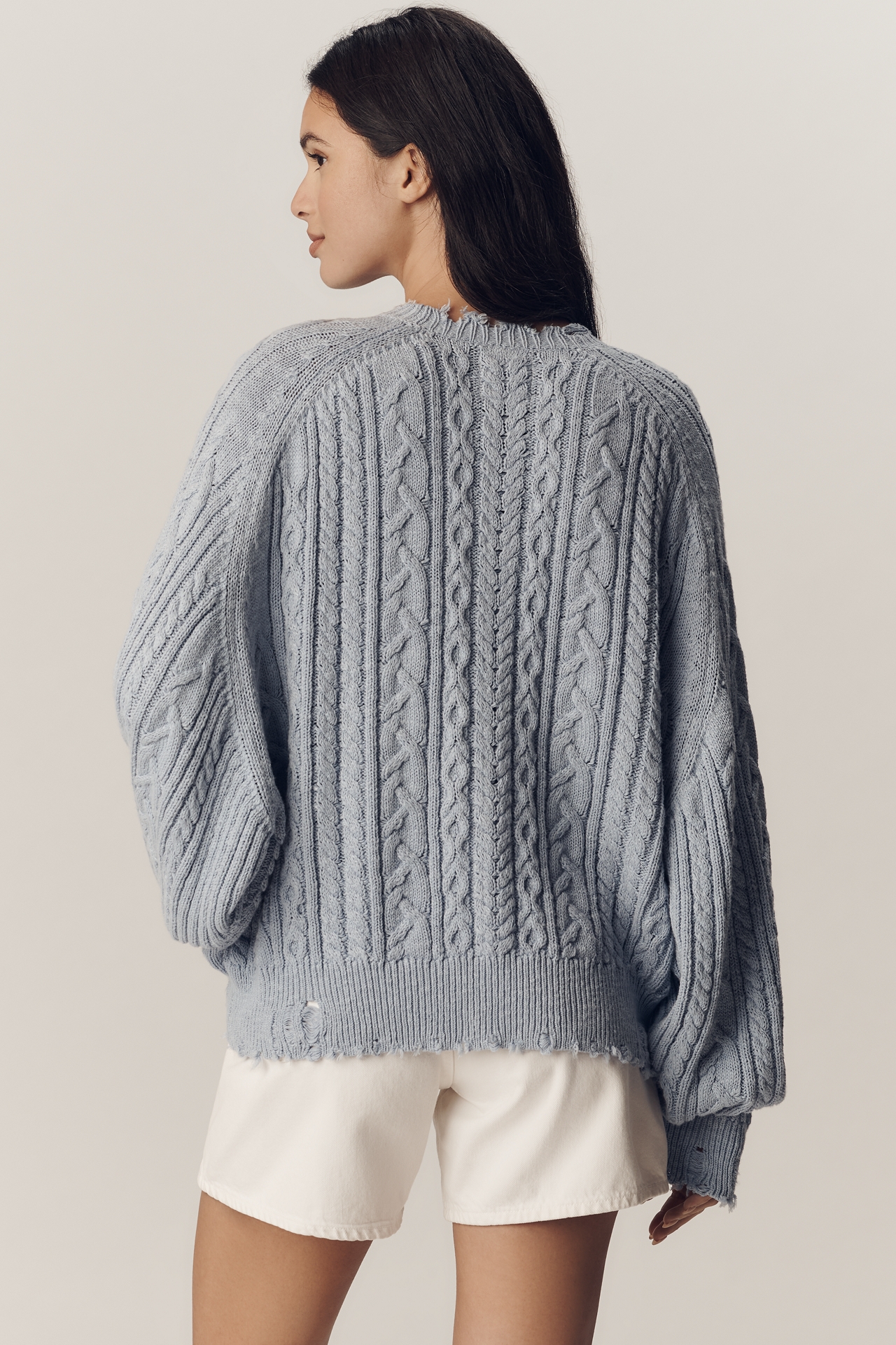 Denimist Oversized Crop Flag Sweater