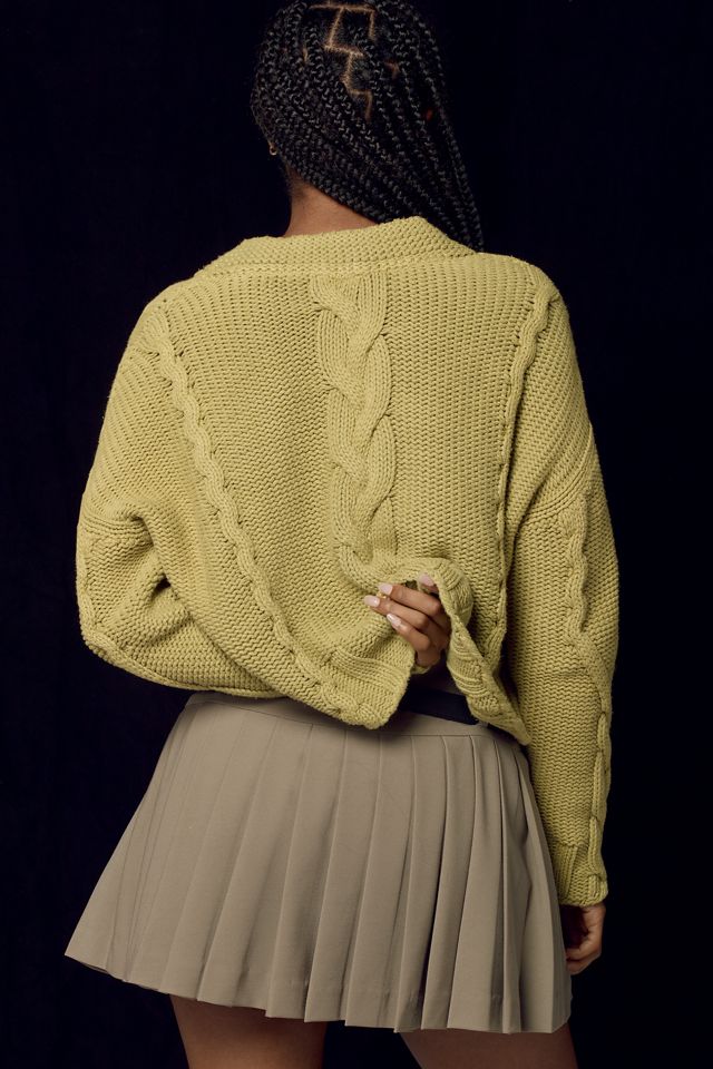 Pilcro Deep-V Cable Sweater #2