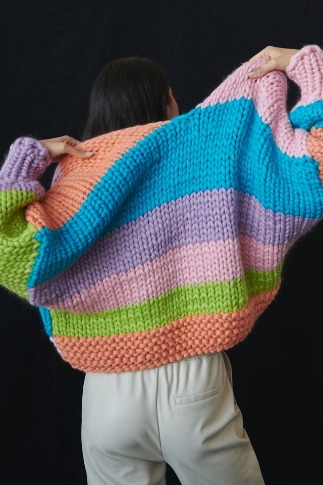 Hope Macaulay Daphne Colorblocked Wool Cardigan #1