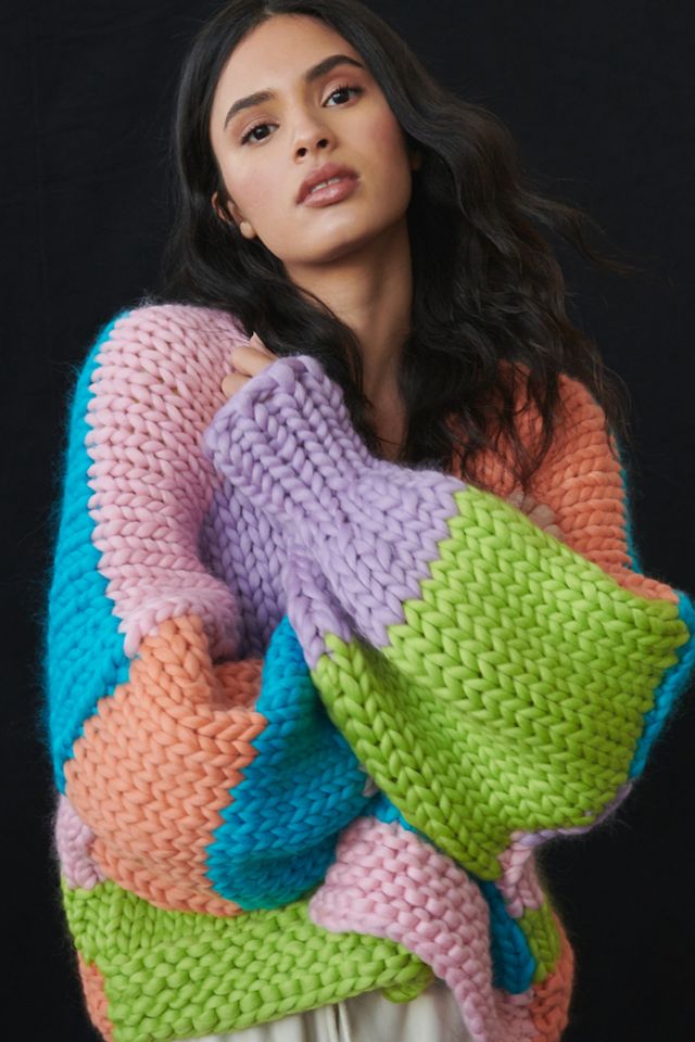 Hope Macaulay Daphne Colorblocked Wool Cardigan #2