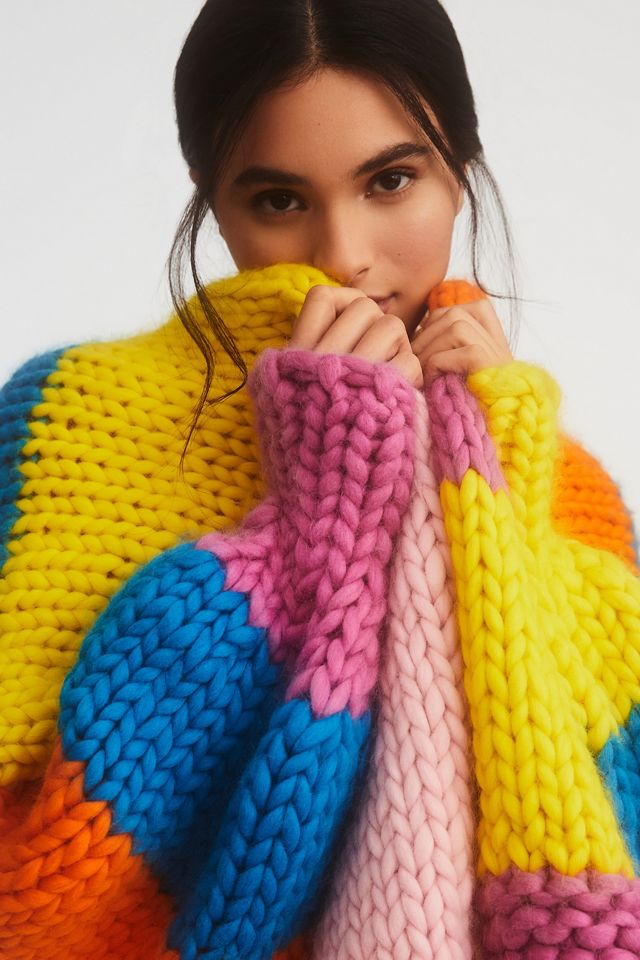 Hope Macaulay Hand-Knit Daphne Cardigan Sweater | Anthropologie