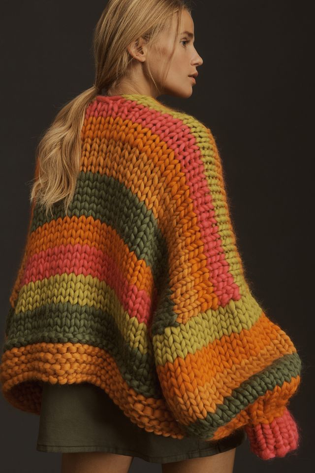 ジャケット・アウター HOPE MACAULAY Hope Macaulay The Colorful Colossal Knit Jacket in Multi | REVOLVE