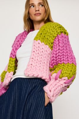 Hope Macaulay Noa Wool Chunky Knit Cardigan