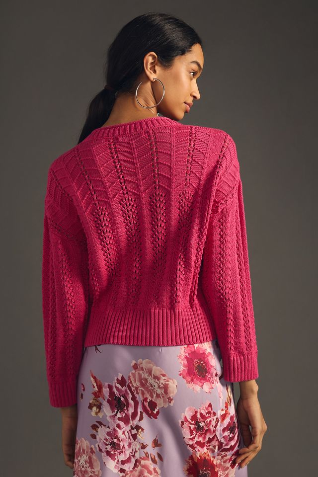 Ciao Lucia Tasche Pointelle Cardigan Sweater #1