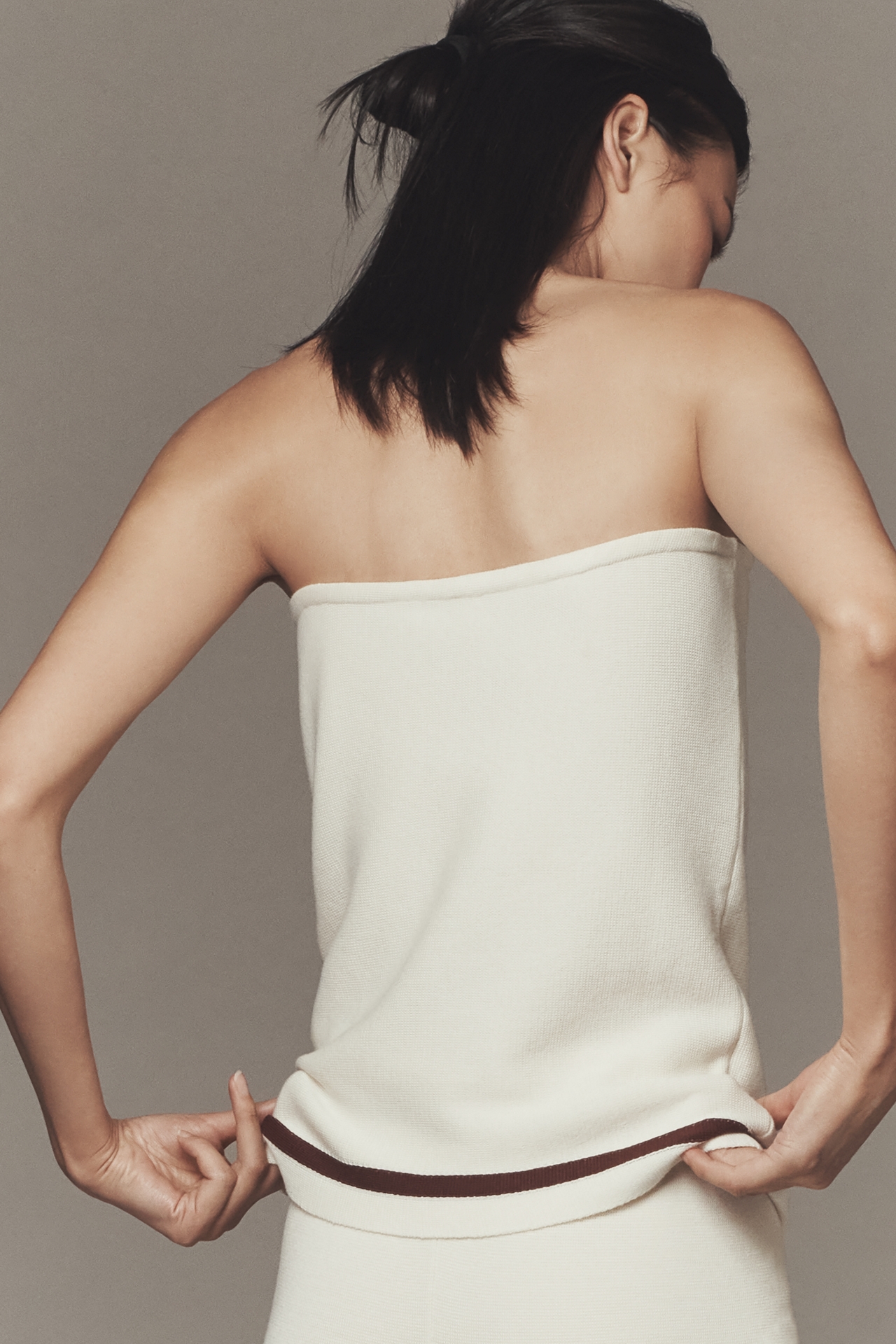 Maeve Peplum Tube Top