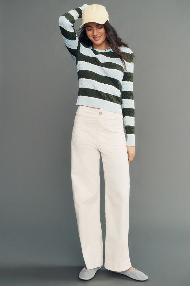 Maeve Cable-Knit Pullover Sweater #3