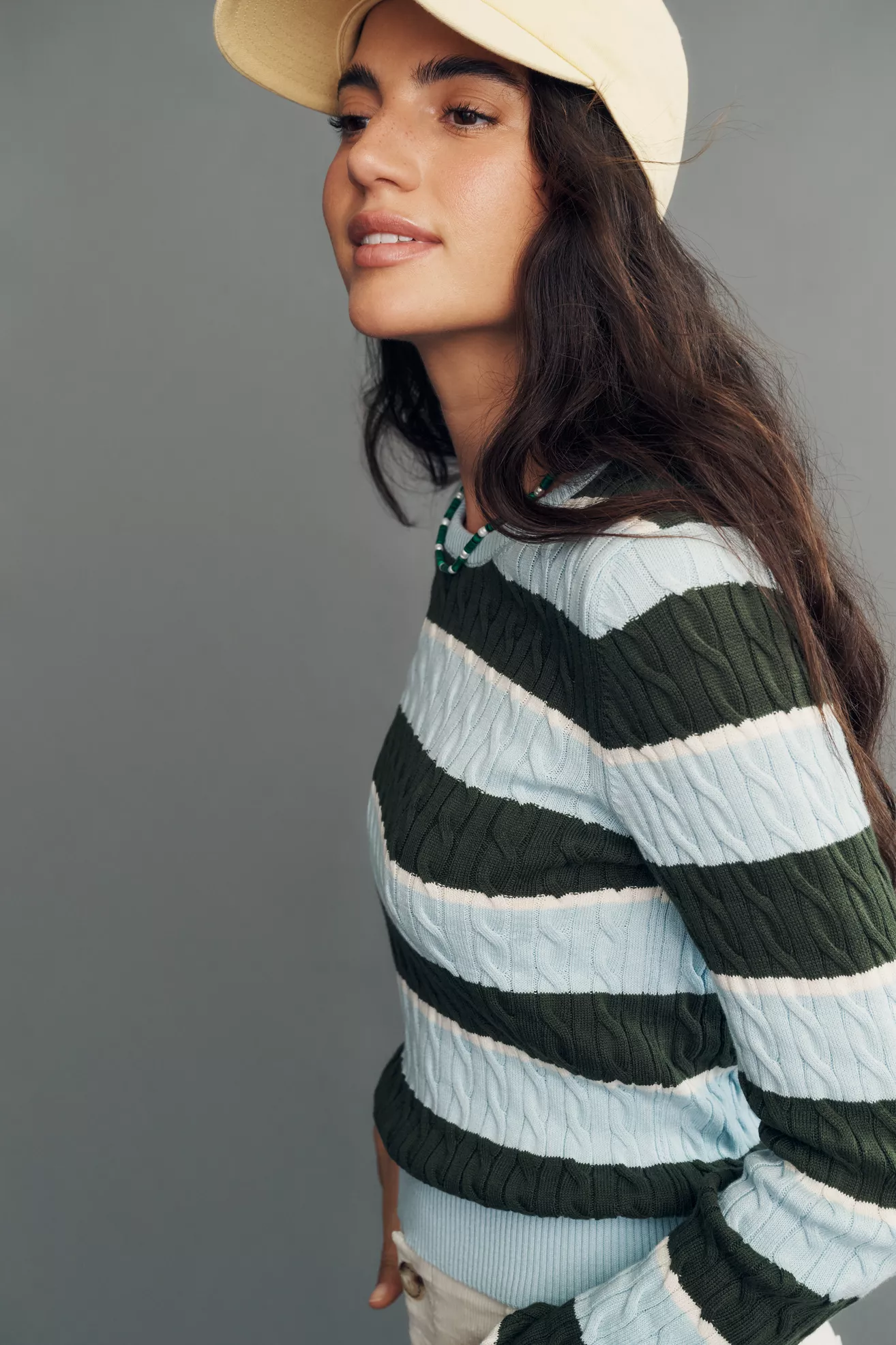 Maeve Cable-Knit Pullover Sweater