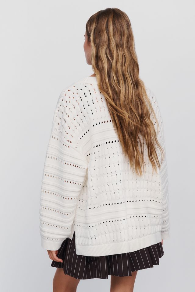 By Anthropologie Stitchy Cardigan #3