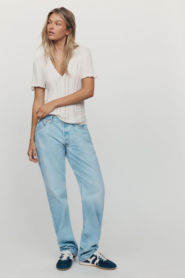 By Anthropologie Short-Sleeve Cable Knit Sweater #1