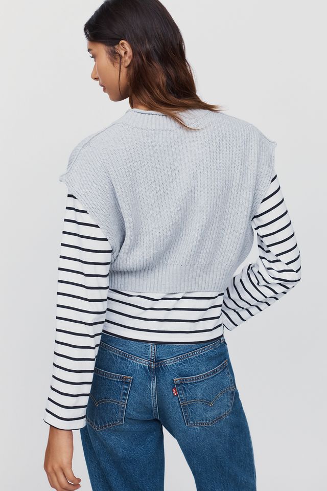 Pilcro Roll Neck Twofer Top #2