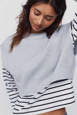 Pilcro Roll Neck Twofer Top