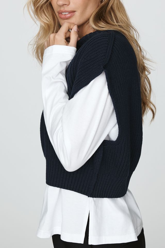 Pilcro Roll Neck Twofer Top #1