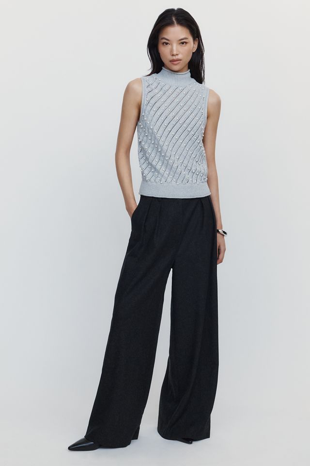Maeve Pearl Roll Neck Sweater Tank #3