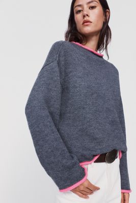 Pilcro Campbell Roll Neck Sweater