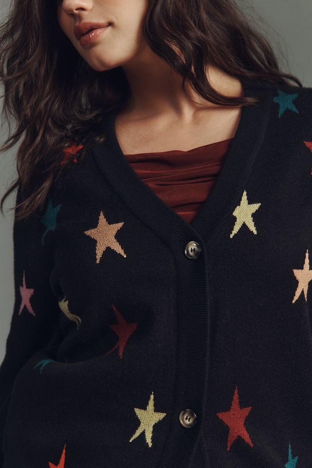 Never Fully Dressed Plus Star Cardigan Sweater #1
