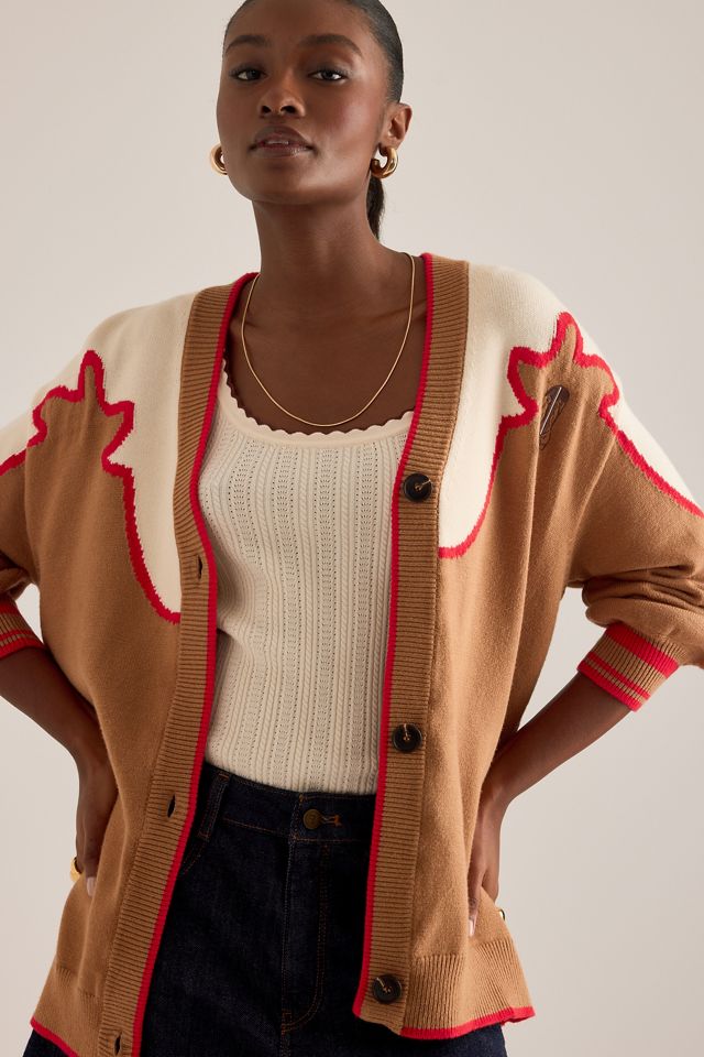 Never Fully Dressed Cowgirl Martha Cardigan Sweater | Anthropologie