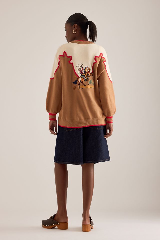 Never Fully Dressed Cowgirl Martha Cardigan Sweater | Anthropologie