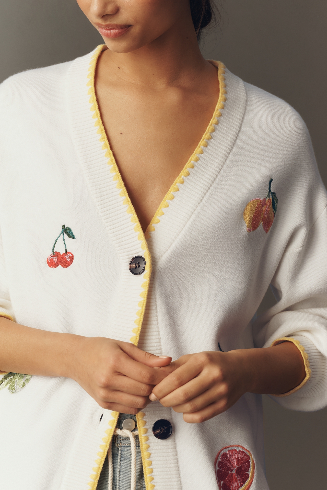 Never Fully Dressed Martha Plus Fruit Cardigan