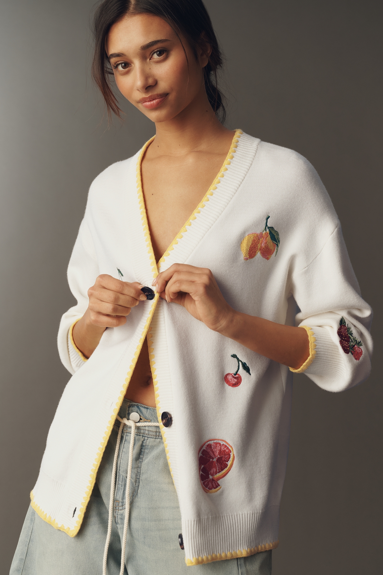 Never Fully Dressed Martha Plus Fruit Cardigan