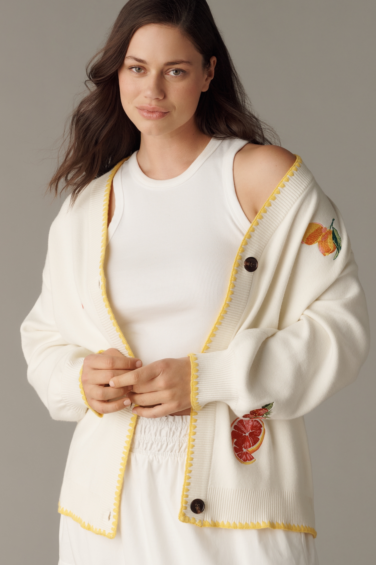 Never Fully Dressed Martha Plus Fruit Cardigan