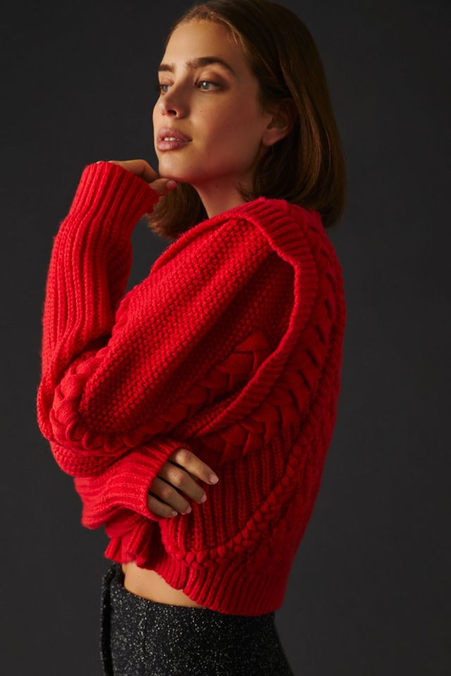 Ronny Kobo Cable-Knit Sweater