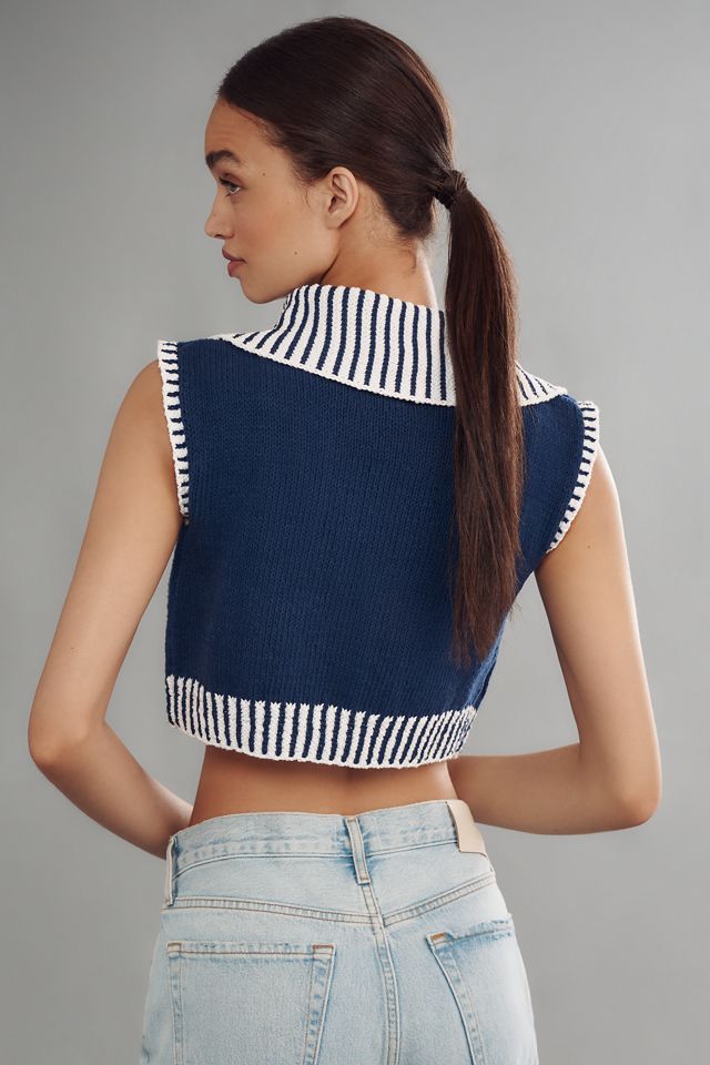 Mandinga Beach Collared Sweater Vest #2