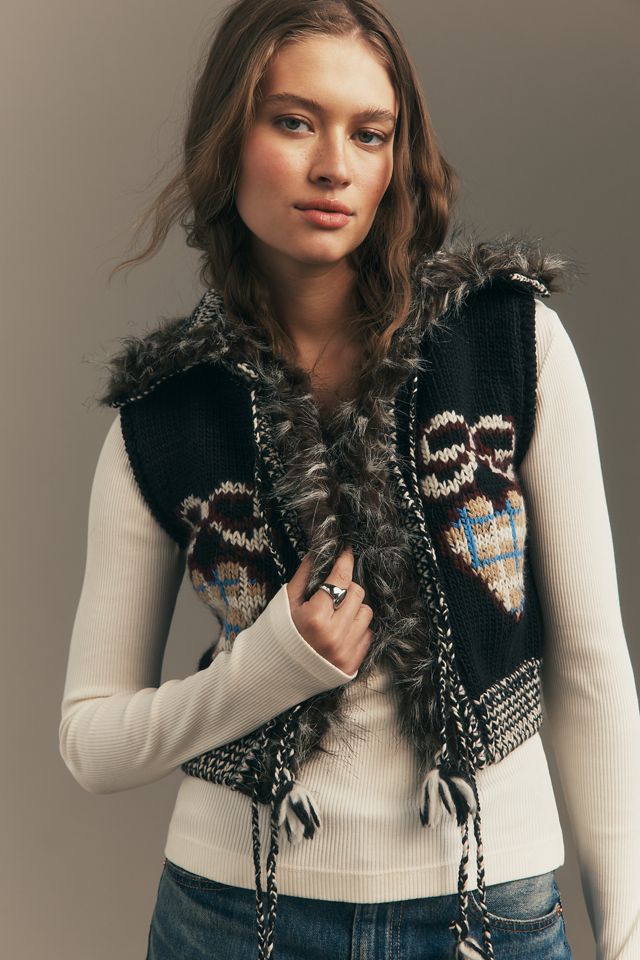 Mandinga Foxy Hand-Finished Sweater Vest #1