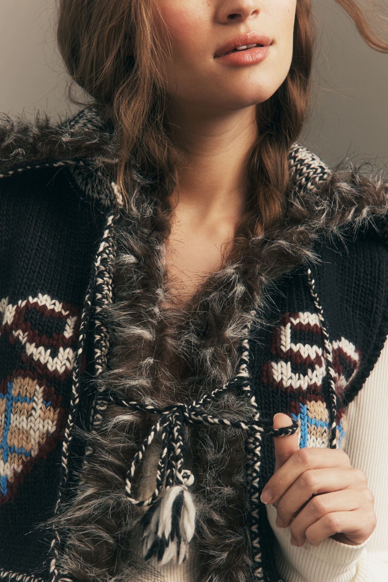 Mandinga Foxy Hand-Finished Sweater Vest