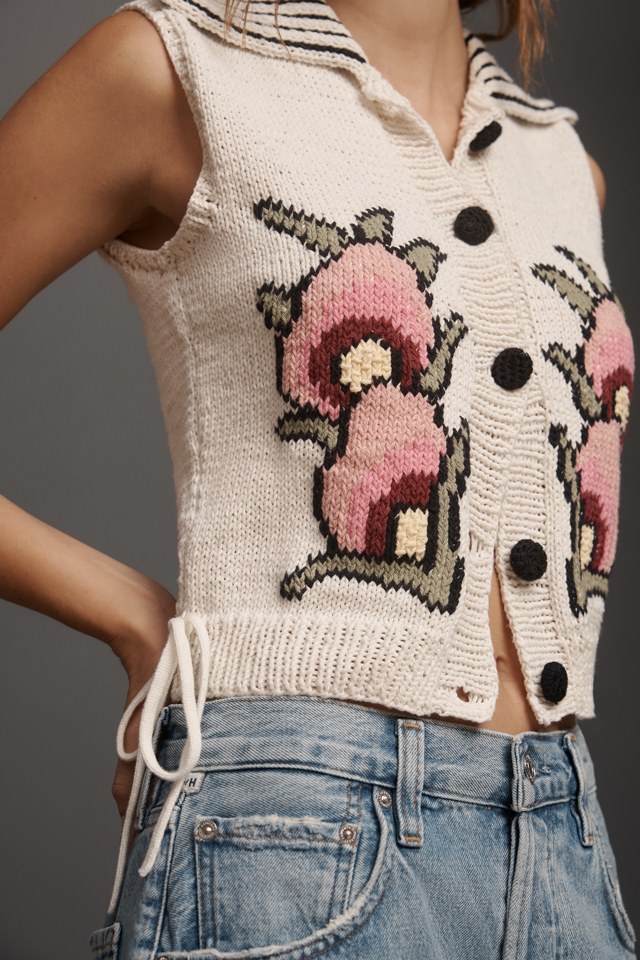 Mandinga 100% Cotton Azulejo Sweater Vest