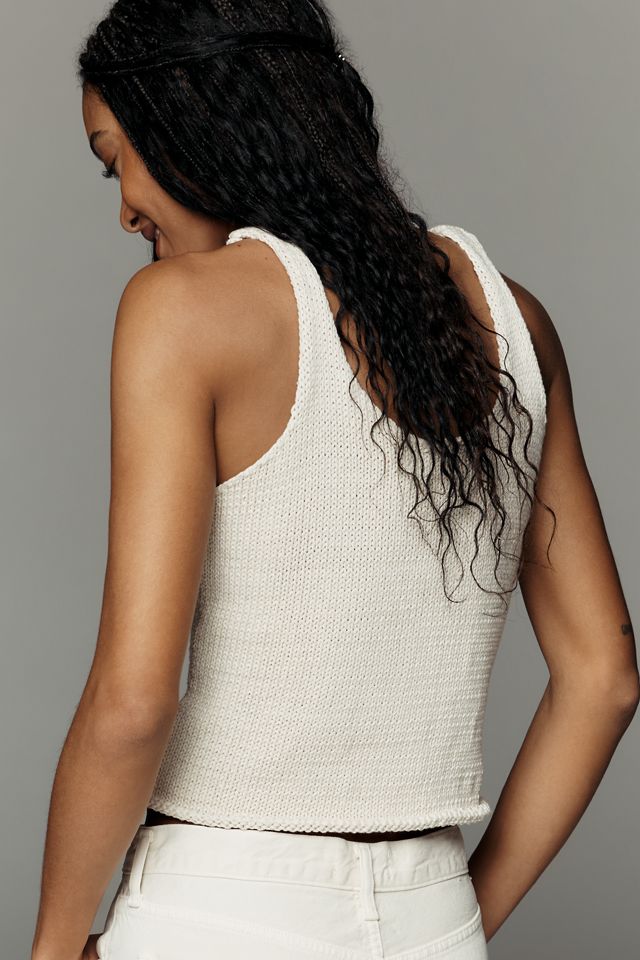 Mandinga Andora Cotton Knit Floral Tank | Anthropologie