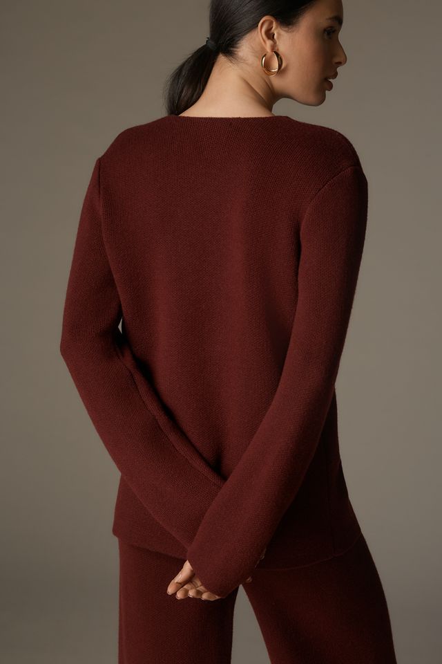 SER.O.YA Tundra V-Neck Double-Breasted Sweater #3