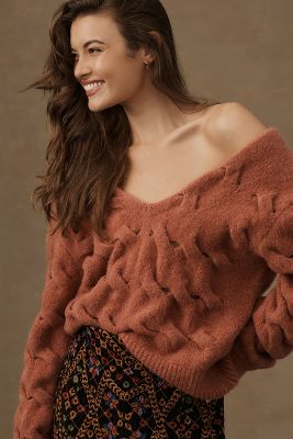 Joie Aaliyah Long-Sleeve V-Neck Sweater | Anthropologie
