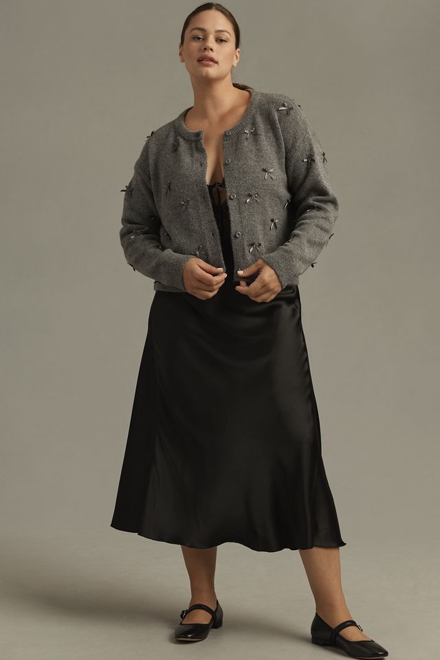 Maeve 3D Mini Bow Cardigan Sweater #6