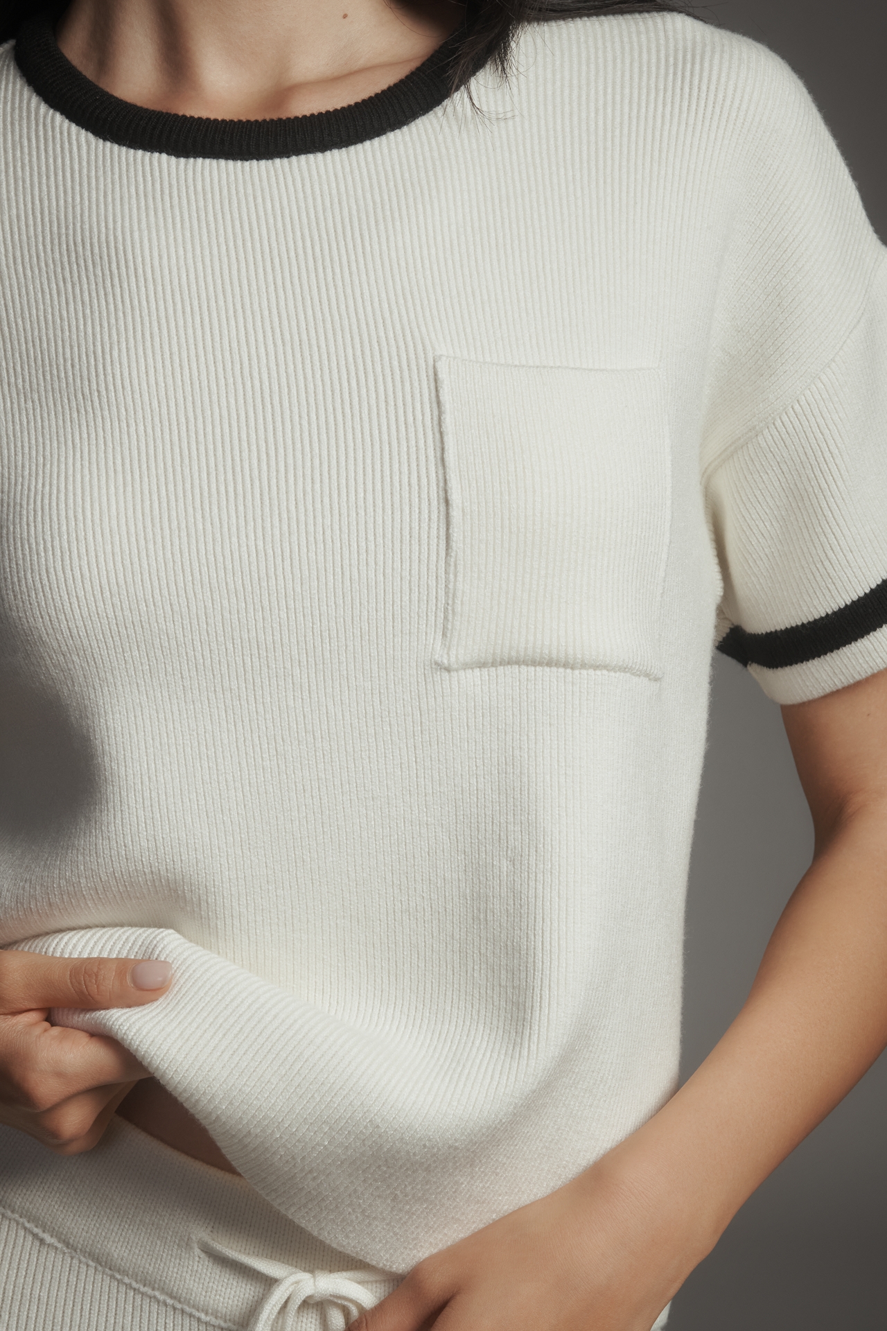 Maeve Crew-Neck Boxy Sweater Tee