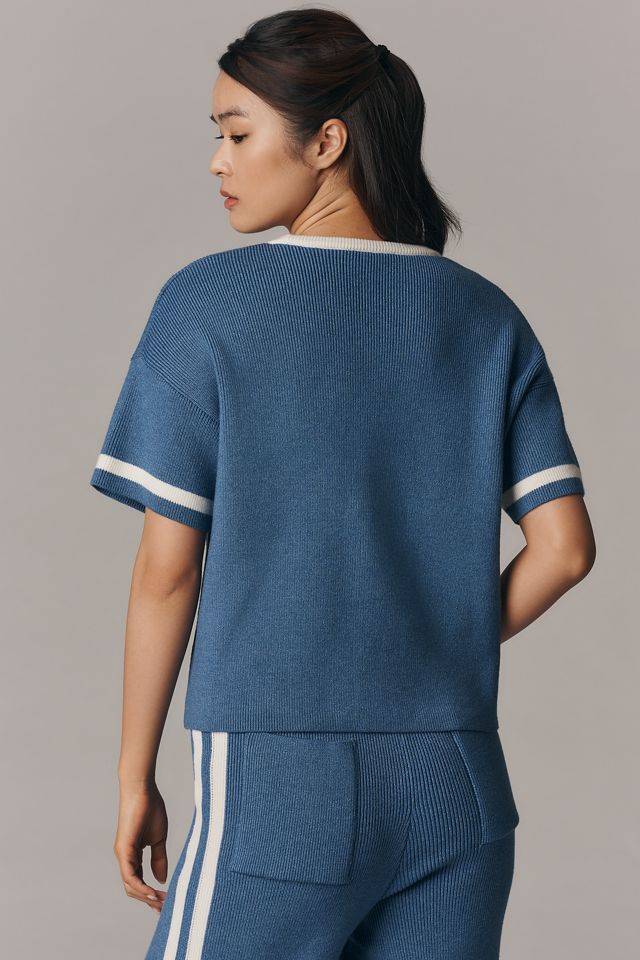 Maeve Crew-Neck Boxy Sweater Tee #2