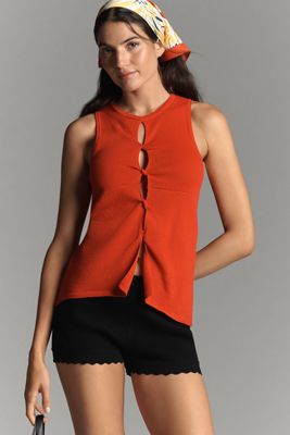By Anthropologie Stricktop mit verdrehtem Ausschnitt